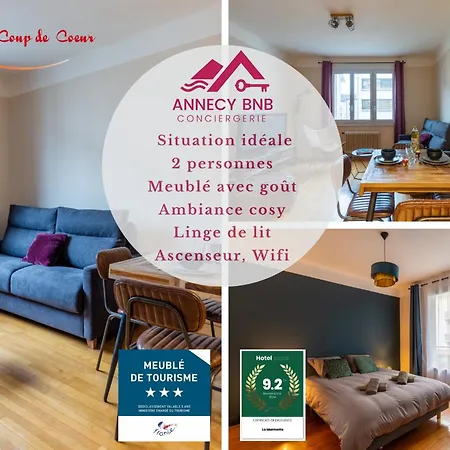 La Marmotte: 2 Persons, Center And Lake, 3* Annecy Exterior photo